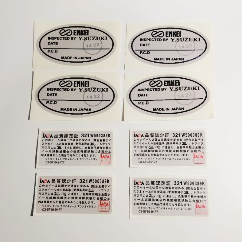 Custom sticker sticker Specs Rims for enkei And java Y.suzuki Shopee