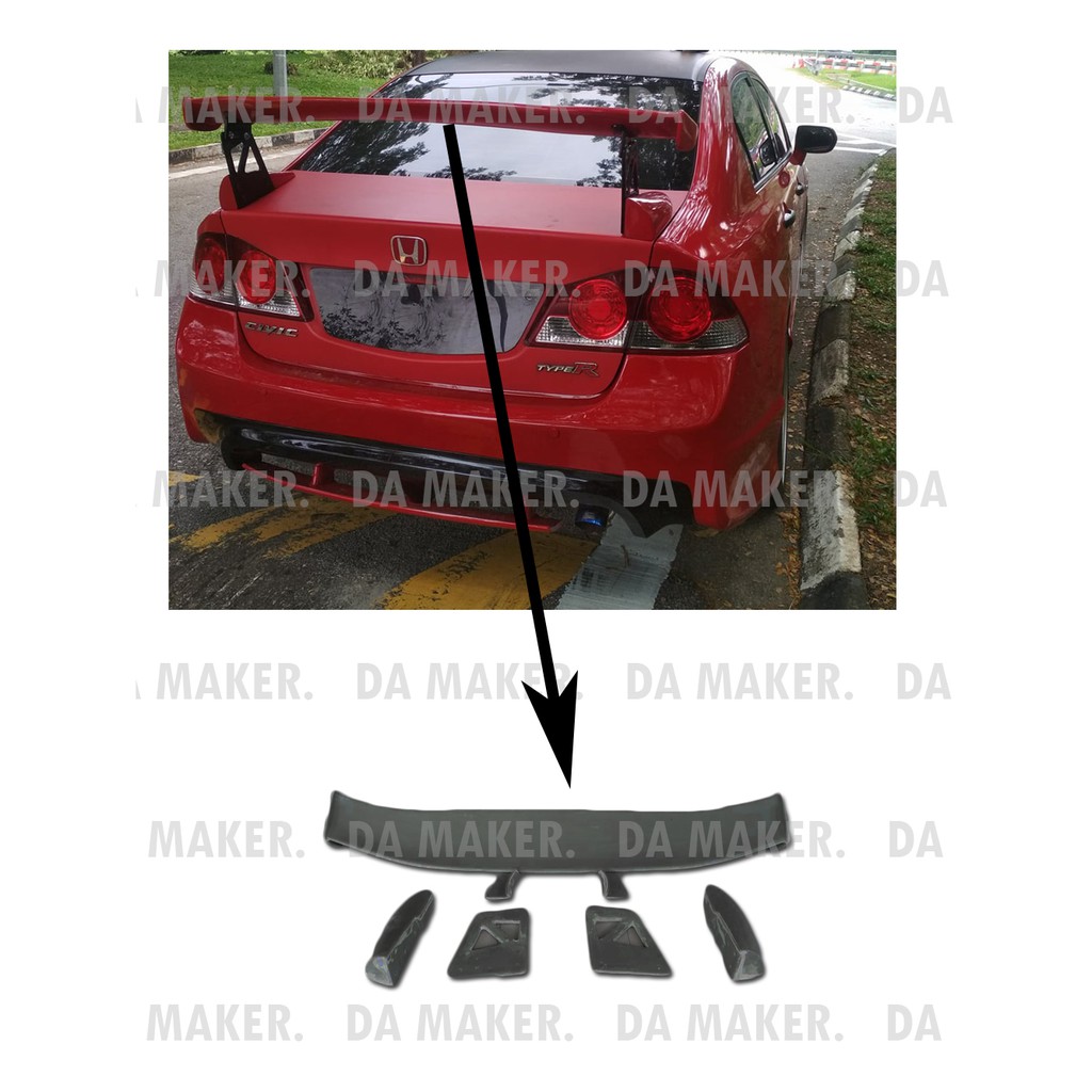 HONDA CIVIC FD / CITY TYPE R MUGEN SPOILER / GT WING Shopee Philippines