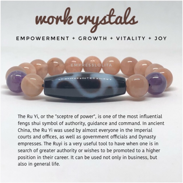 Authentic Premium SUNSTONE RUYI & QUAN YIN (work crystals) | Shopee ...