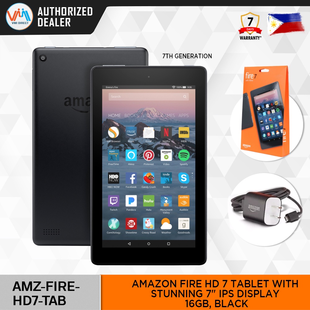 Amazon Fire HD 10 8 7 16 32GB Tablets with Alexa Hands Free Previous Generation 7th VMI DIRECT