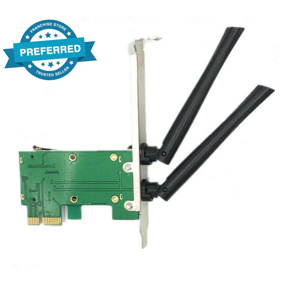 Wireless Wifi network card Mini PCIE to PCIE 1X desktop O9M8 + adapter
