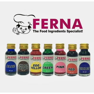 SugarMan (Bundle of 3 x 30ml) Ferna Liquid Food Coloring in Primary Colors:  Blue, Red, Yellow