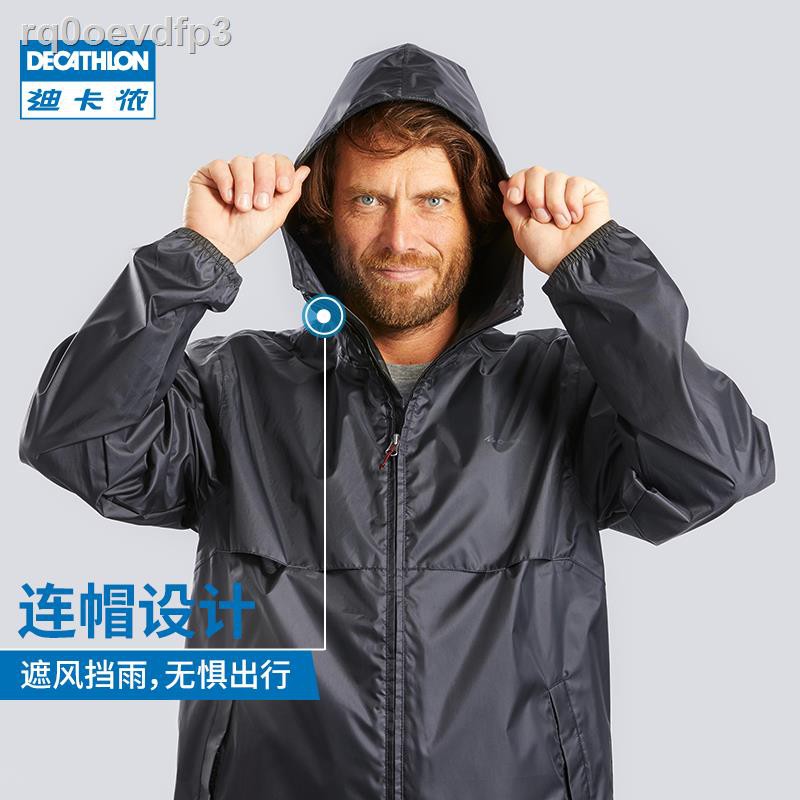 Decathlon outdoor men s raincoat poncho waterproof jacket