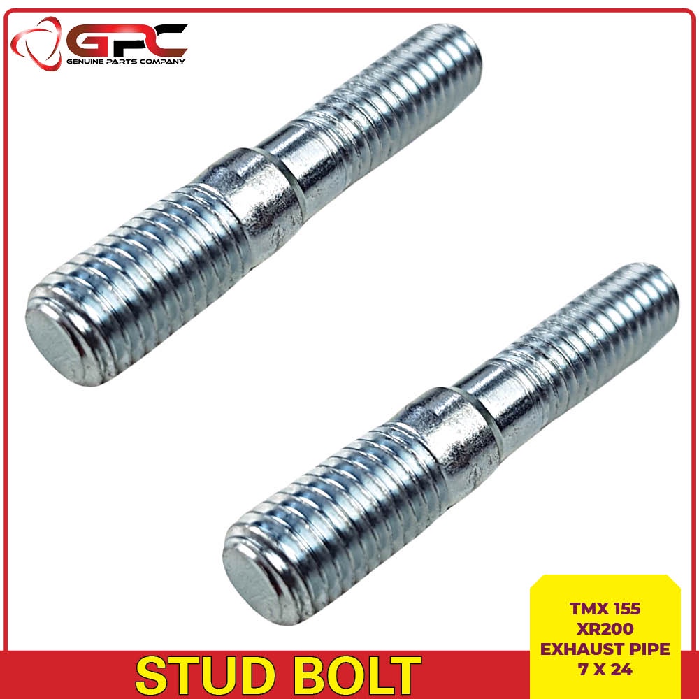 TMX 155, XR200 GPC Exhaust Pipe Stud Bolt Set [7x24] (2 pcs/set