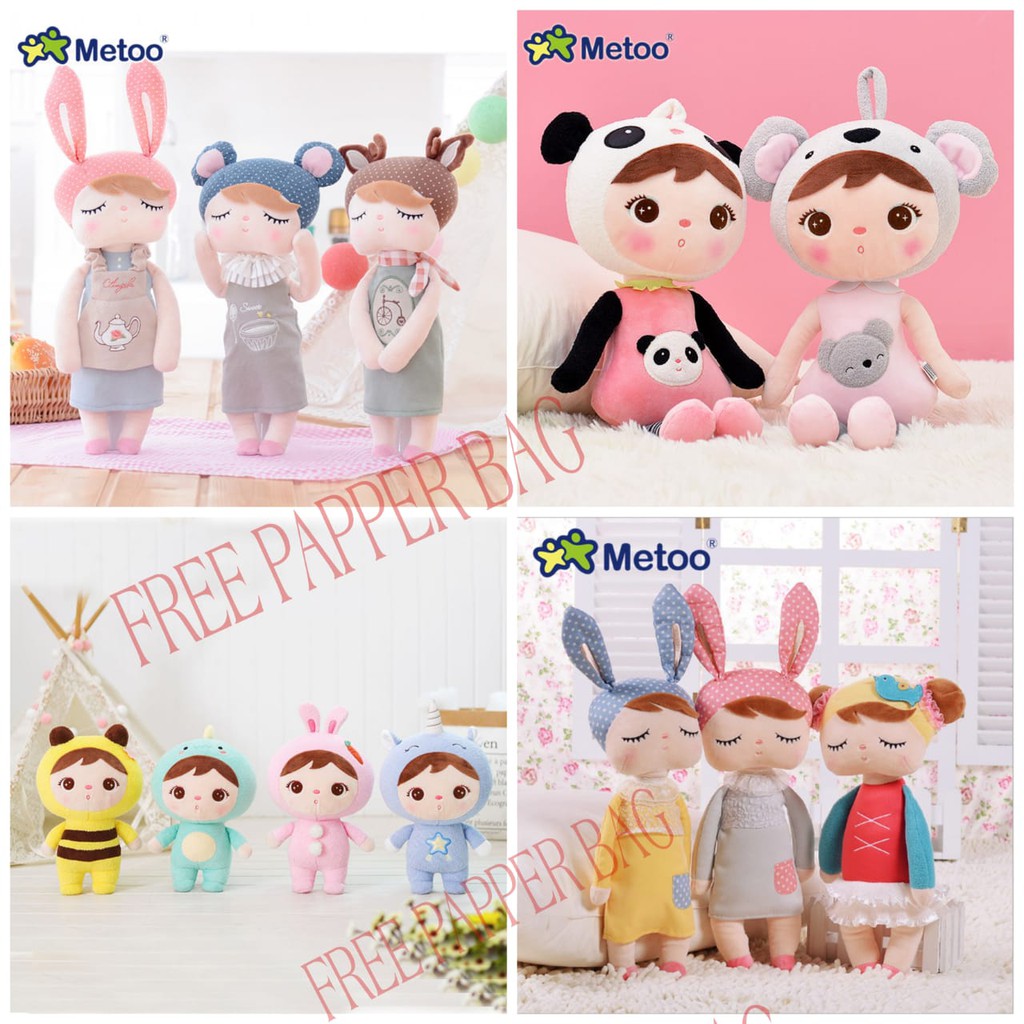 Angela Baby ORIGINAL Metoo Doll, Metoo Rabbit, Panda, Totoro FREE Paper ...