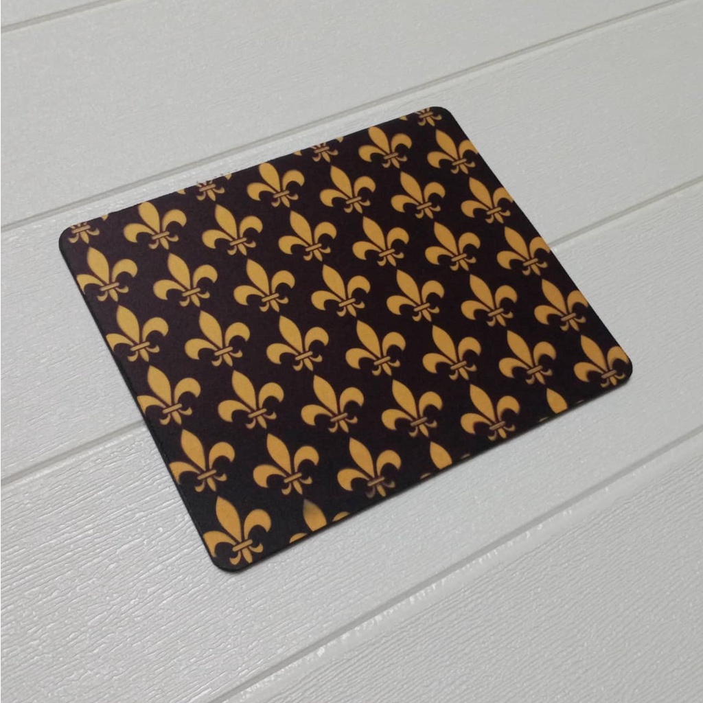 Fleur De Lis Lily Symbol Black And Gold Repeating Design Pattern Flower ...