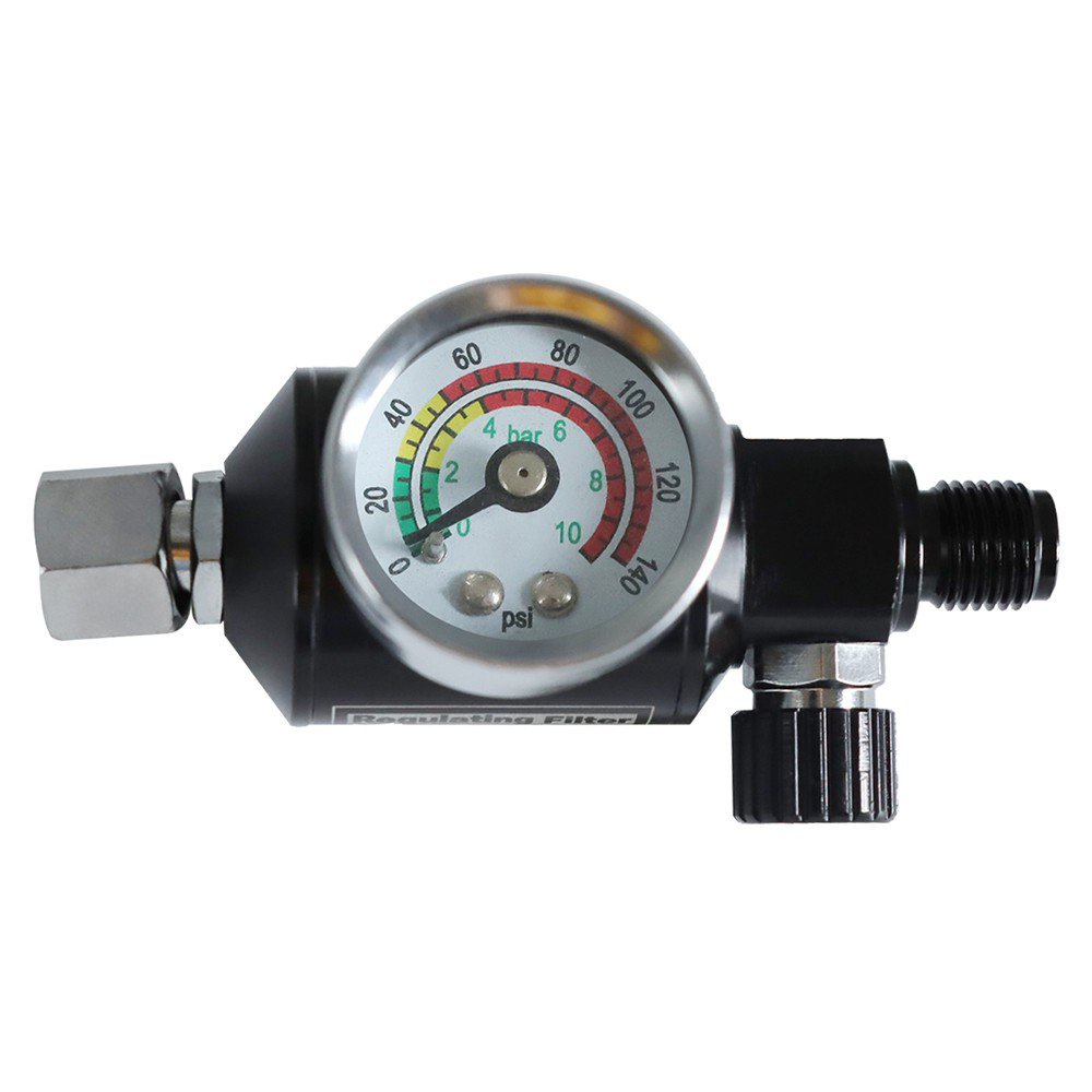 Universal OilWater Separator + Pressure Regulator 2in1 Adjustable Filter Pneumatic Spray Gun