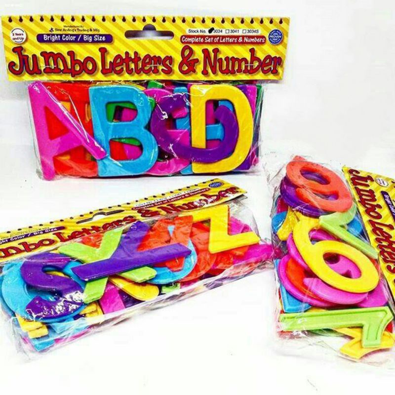 Jumbo Letters and Numbers Educational Toys | Shopee Philippines