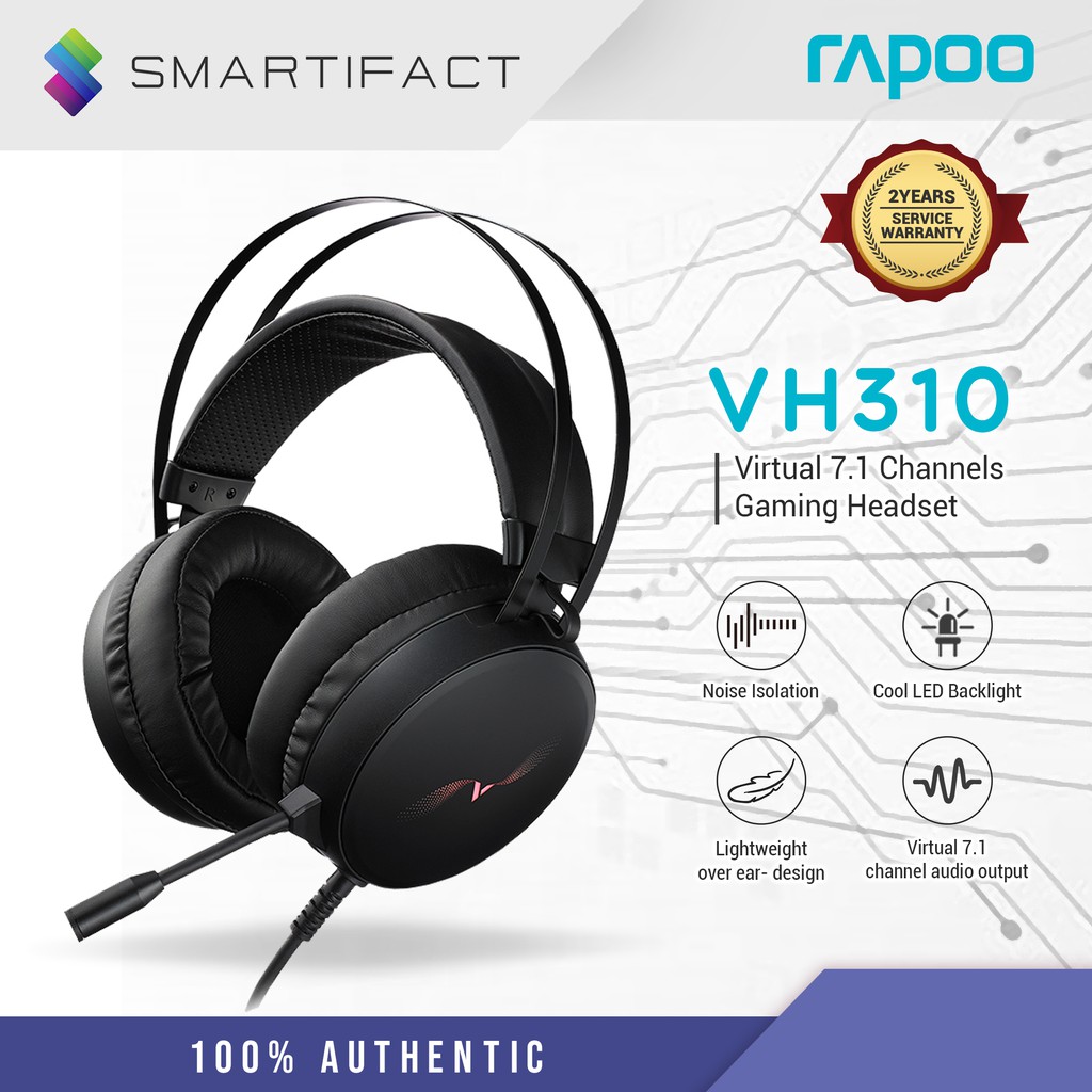 Rapoo VH310 Gaming Headset With Mic 7.1 Virtual Surround Channel ...