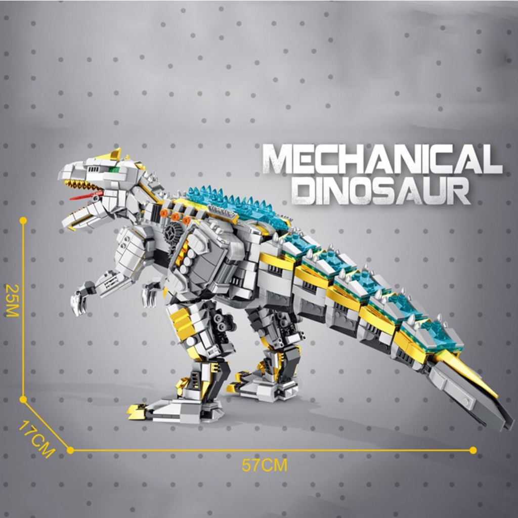 Lights Mechanical Dinosaur Series Building Blocks Allosaurus