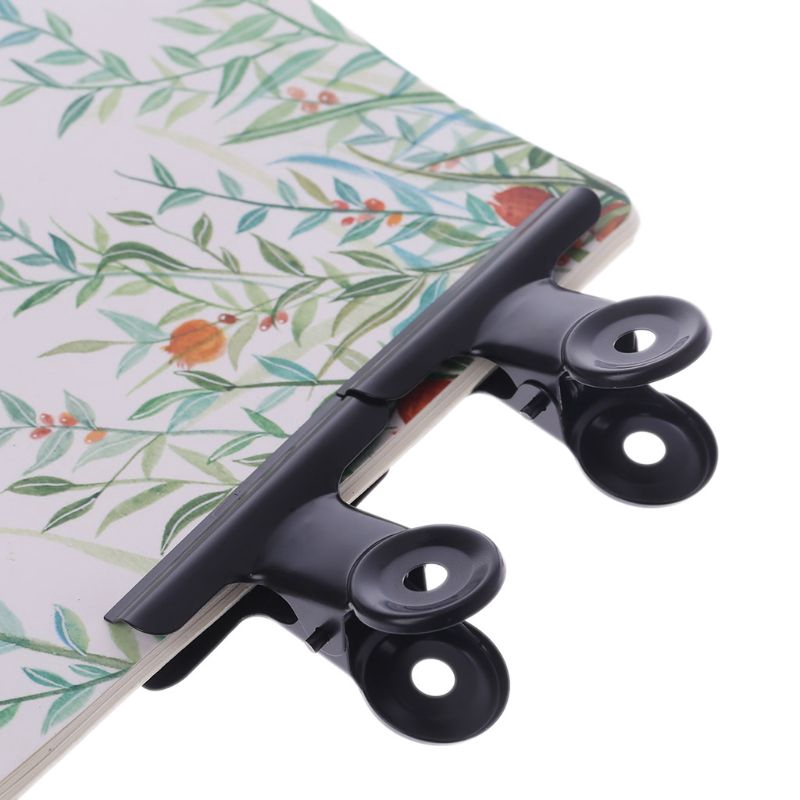 5Pcs Letter Clips Stainless Steel Black Metal Paper File Binder Clips ...