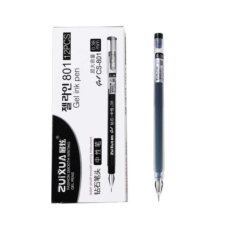 Zuixua Gel Pen 0.38 mm Student stationery blue/ black/ red Shopee