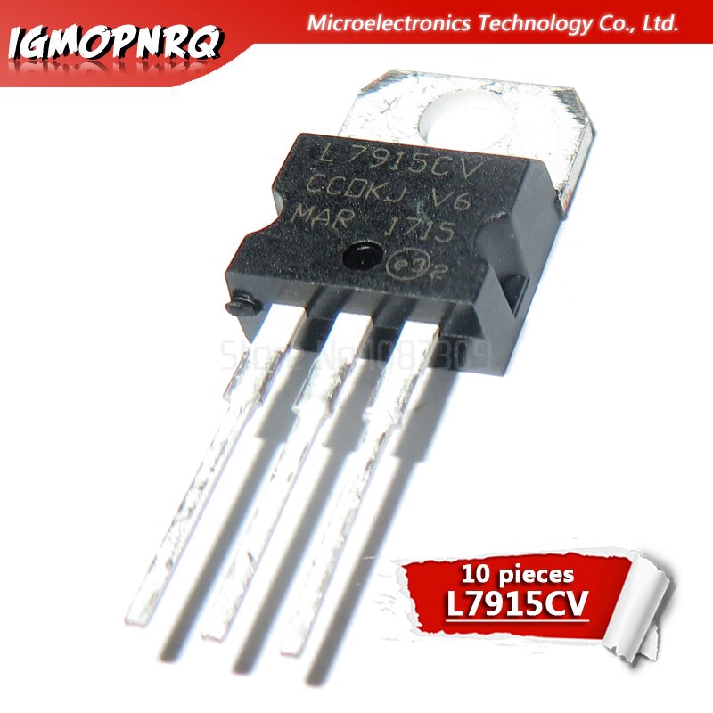 10pcs free shipping L7915CV L7915 KA7915 MC7915 Voltage Regulator -15V ...