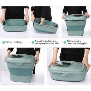 Rice bucket Insect proof Moisture-proof Foldable Rice box Food