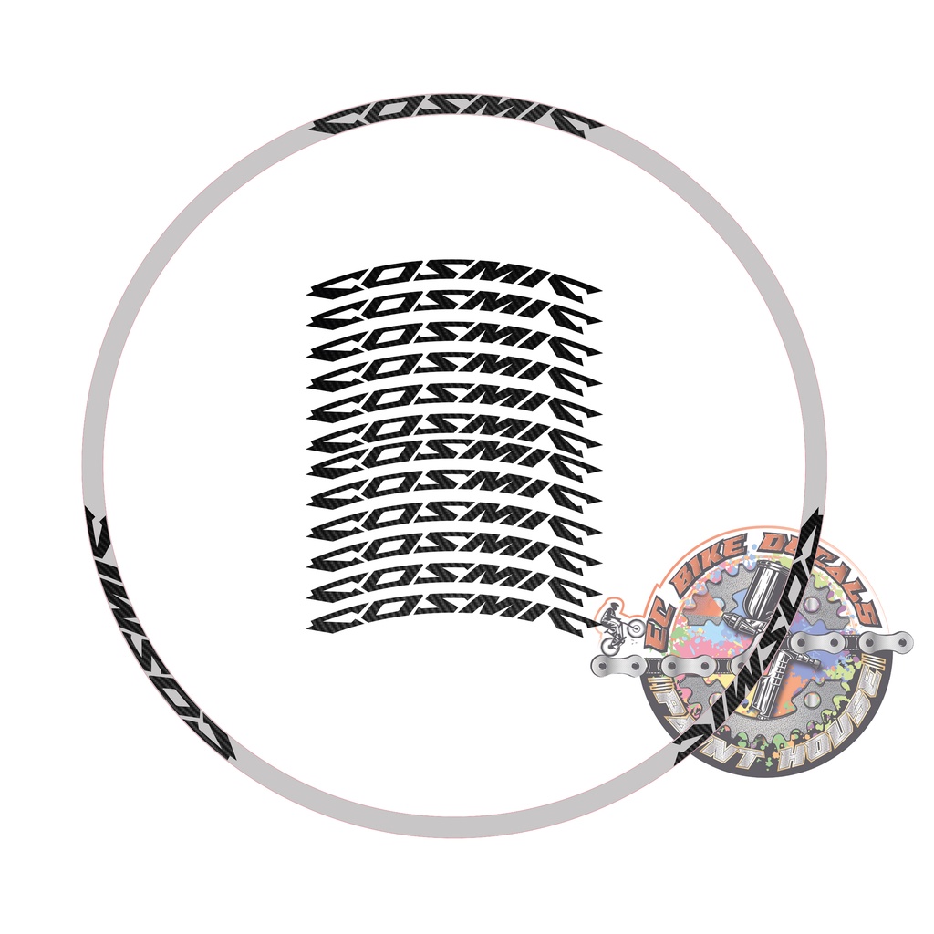 COSMIC RIM DECALS METALLIC | Shopee Philippines