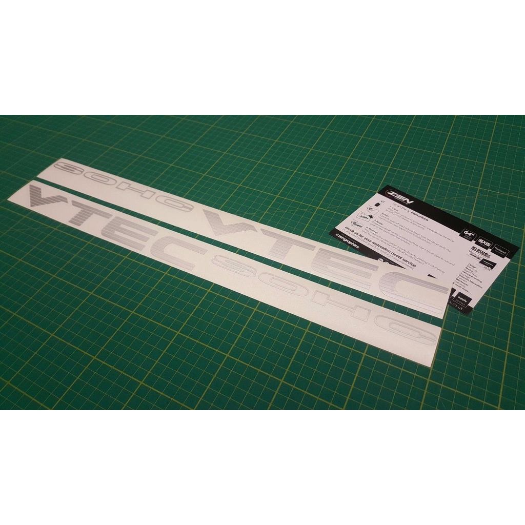 2Pcs/Set 2Pcs/Pair Civic SOHC VTEC decals side replacement restoration ...