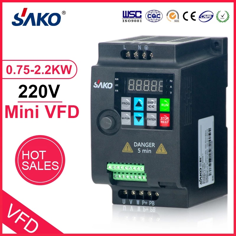 Sako Vfd Inverter Ski780 220v 075kw15kw22kw 1hp Variable Frequency Drive Converter For 1511