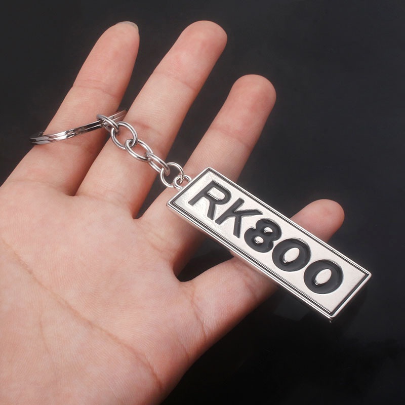 Detroit Become Human RK800 English Letter Dog Tag Keychain Metal ...