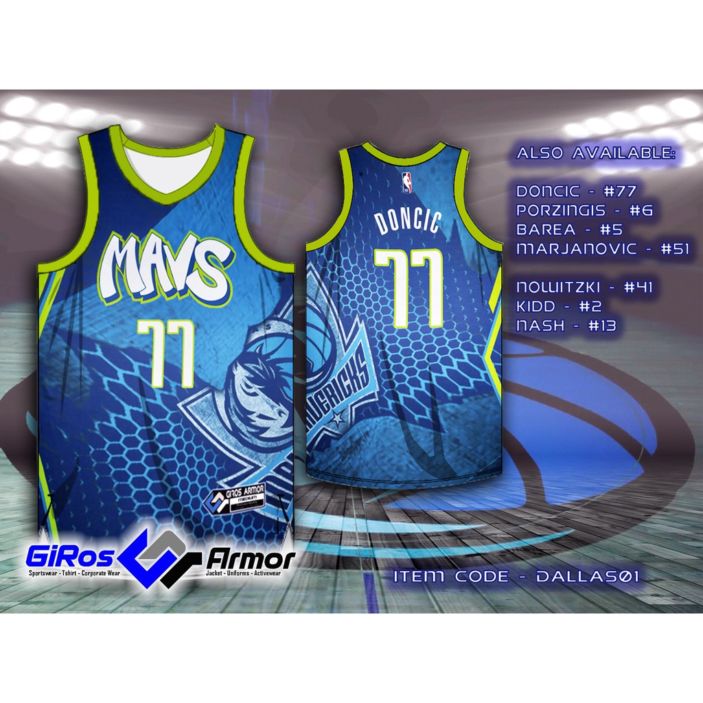 sublimation mavs jersey design