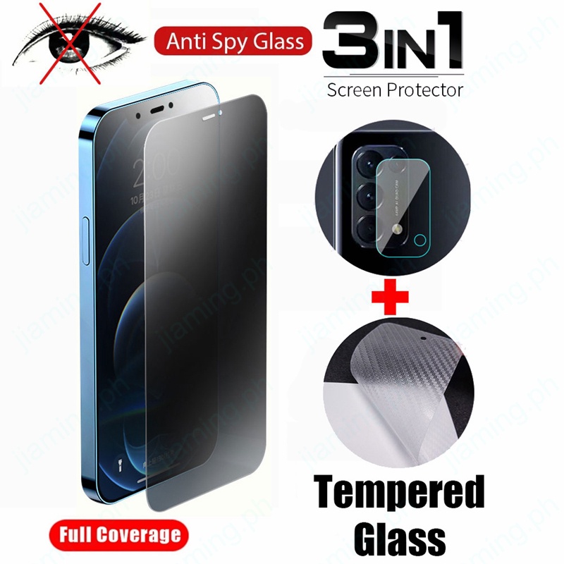 2 In 1 Anti-Spy Screen Protector REALME C67 C53 C55 Note 50 5 5S 5i 6i ...