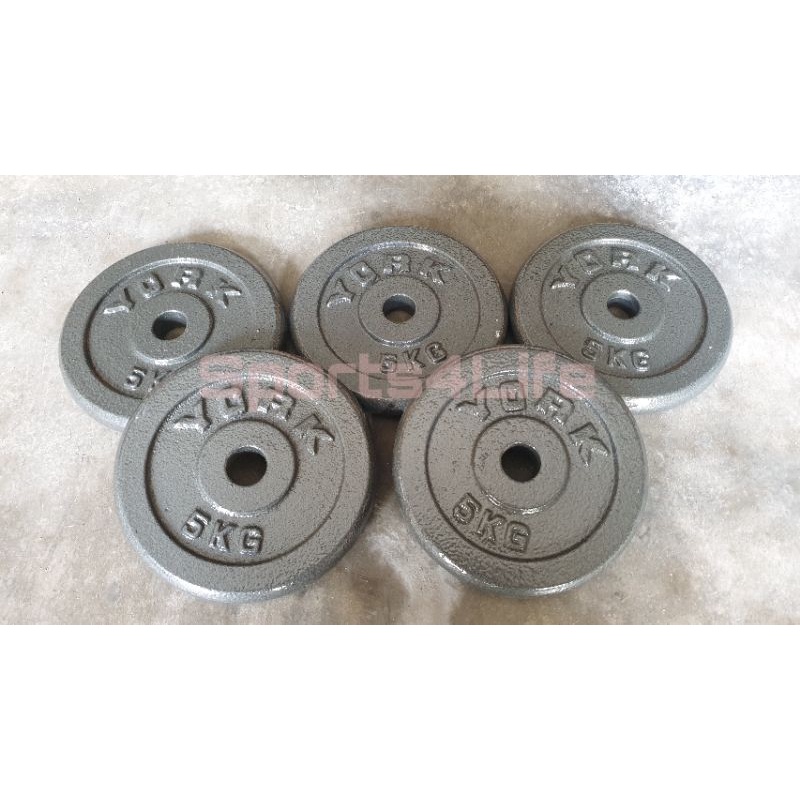 York Kg Cast Iron Weight Plate Premium Quality Shopee Philippines