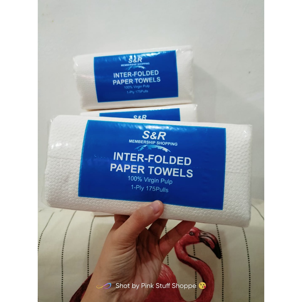 PSS S R Interfolded Paper Towels Virgin Pulp Ply Pulls Shopee Philippines