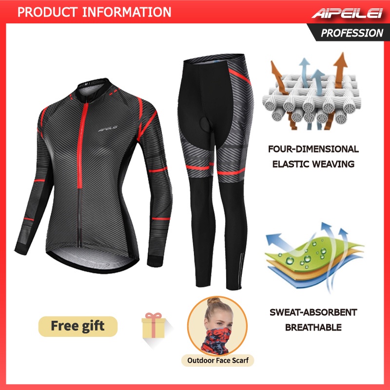 Men's Breathable MTB Mountain Bike Long Sleeve Jersey - Quick-Dry Cycling Shirt With Full Zip 2 thumbnail image