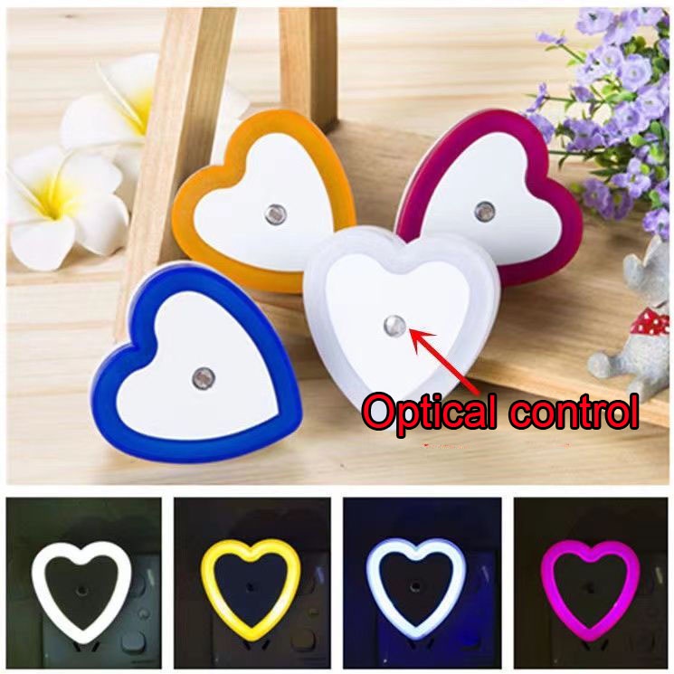 Luminous Light Bedroom led Control Sensor Night Socket Plug-In Bedside ...