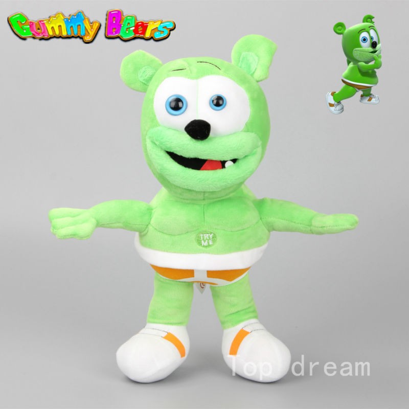 New Singing I AM A GUMMY BEAR Musical Gummibar Soft Plush Doll Toy 13 ...