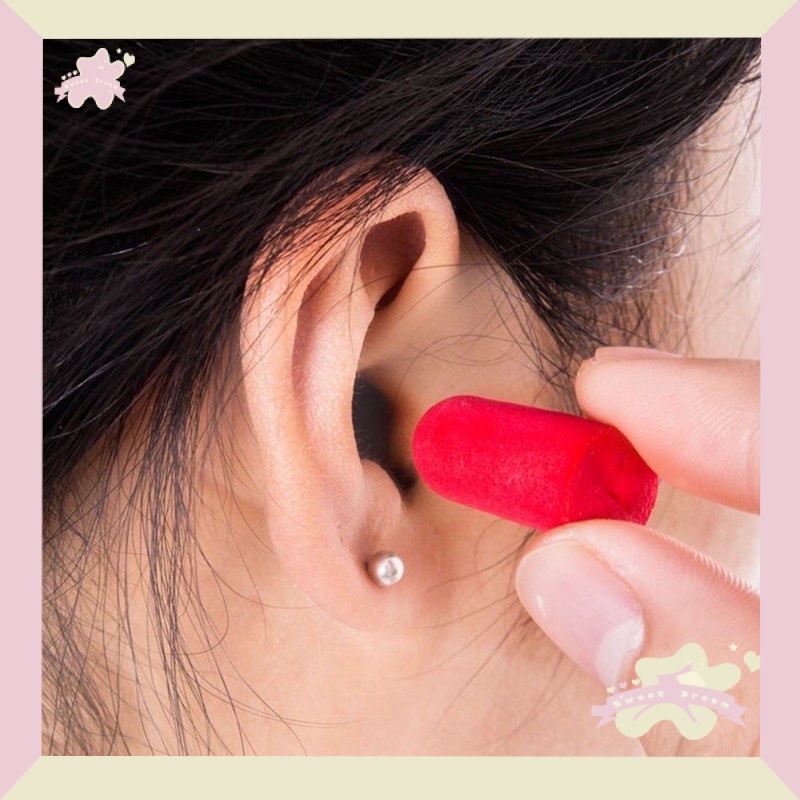 Soft Sponge Ear Plugs Sound Insulation Antinoise Earplugs with Storage