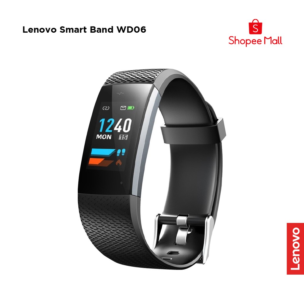 LENOVO SMART BAND WD06 PTM7C01846 BLACK HEART RATE MONITOR FITNESS TRACKER HEALTH ASSISTANT Shopee Philippines