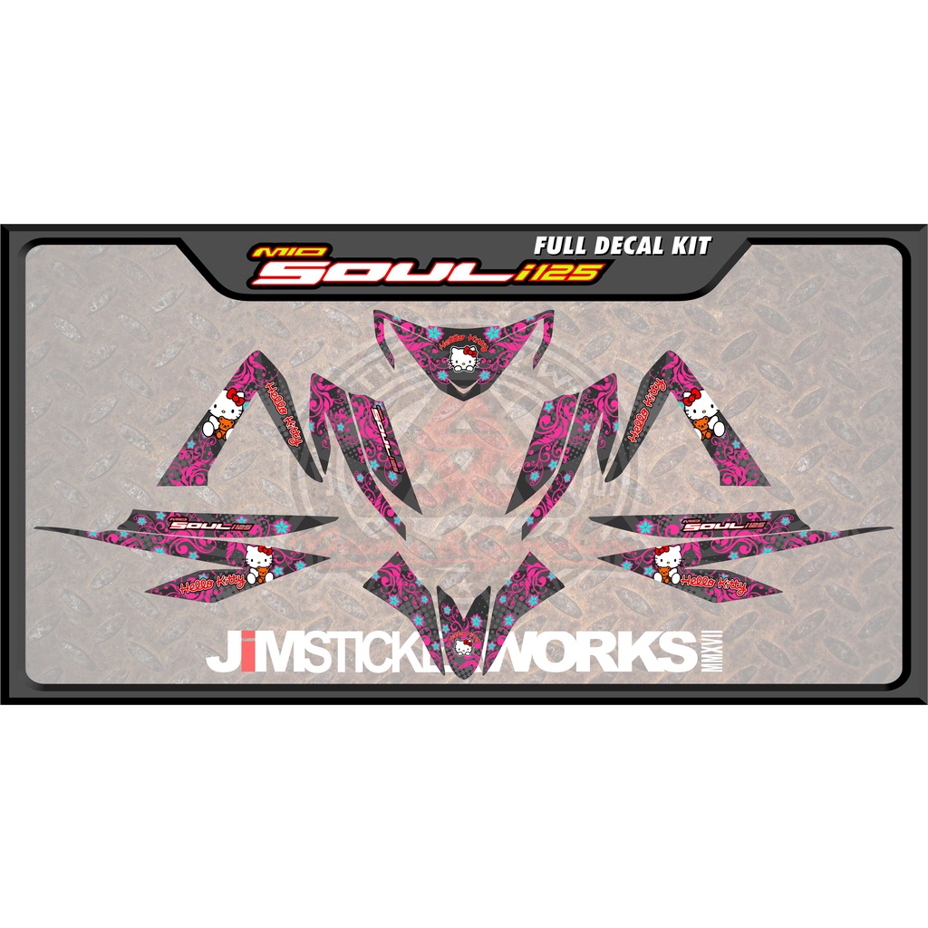 YAMAHA MIO SOUL I 125 FULL DECALS KIT(HELLO KITTY EDITION) Shopee