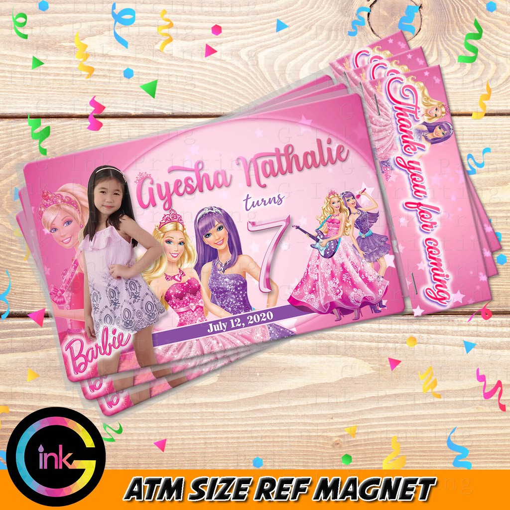 Barbie theme Photo Ref Magnet Souvenir FREE tag | Shopee Philippines