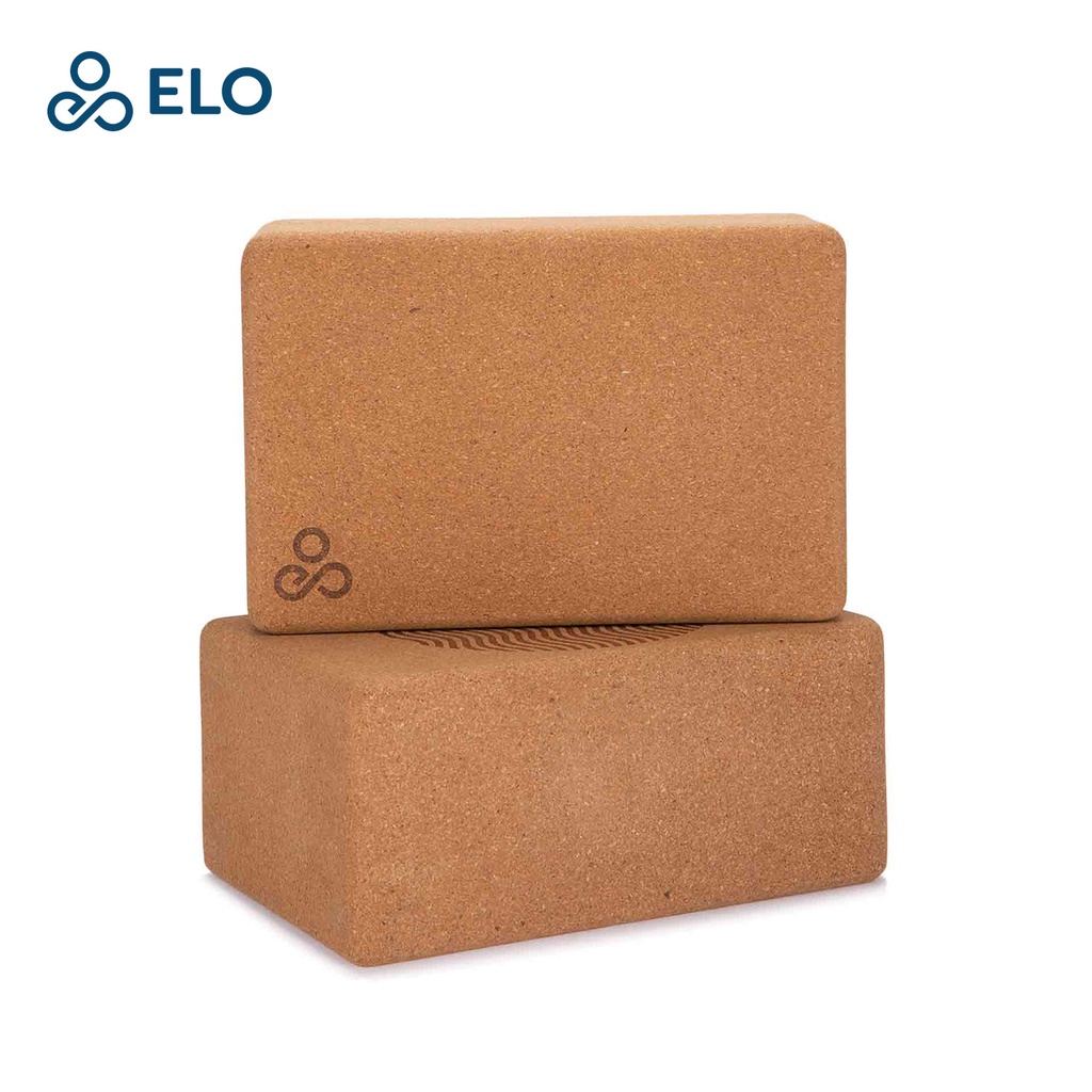Elo Athletics Motion Blocks - 2pc Cork Yoga Blocks, Premium 4inches ...