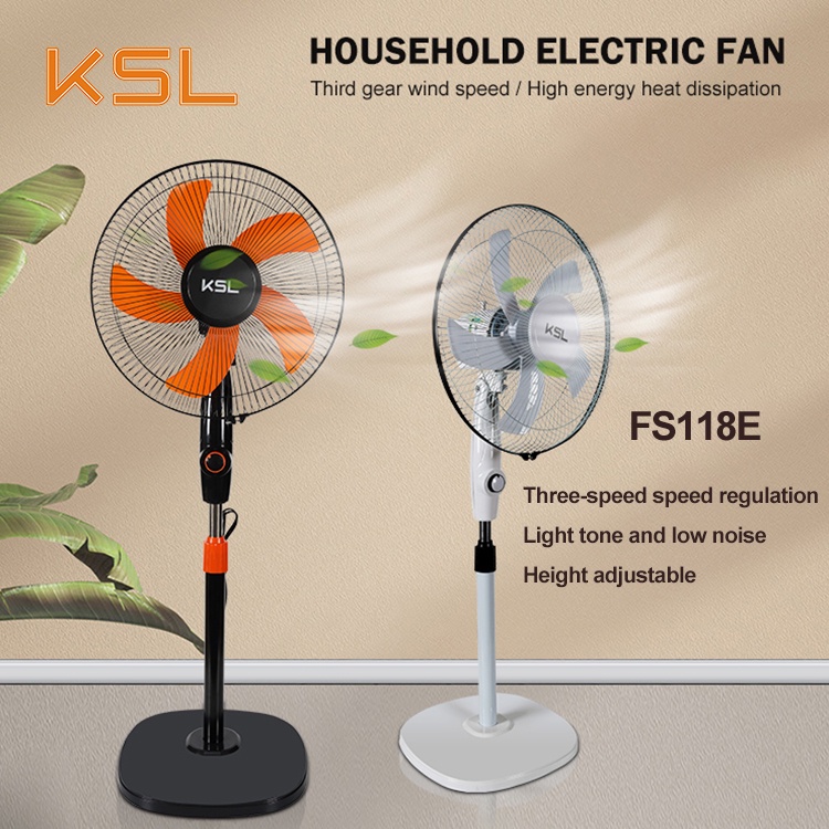 KSL 16 inch AC Electric Fan Stand Fan Household 220V Fan White&Black ...