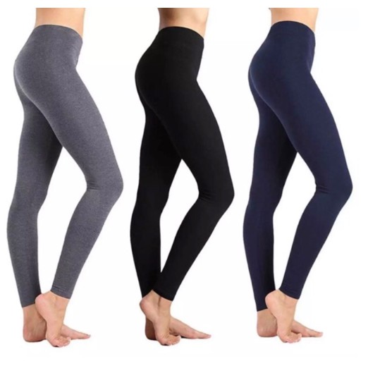 Best Selling plain leggings cotton free size stretchable | Shopee ...