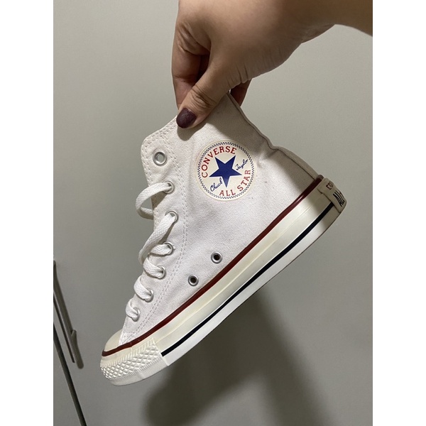 Converse white discount high cut