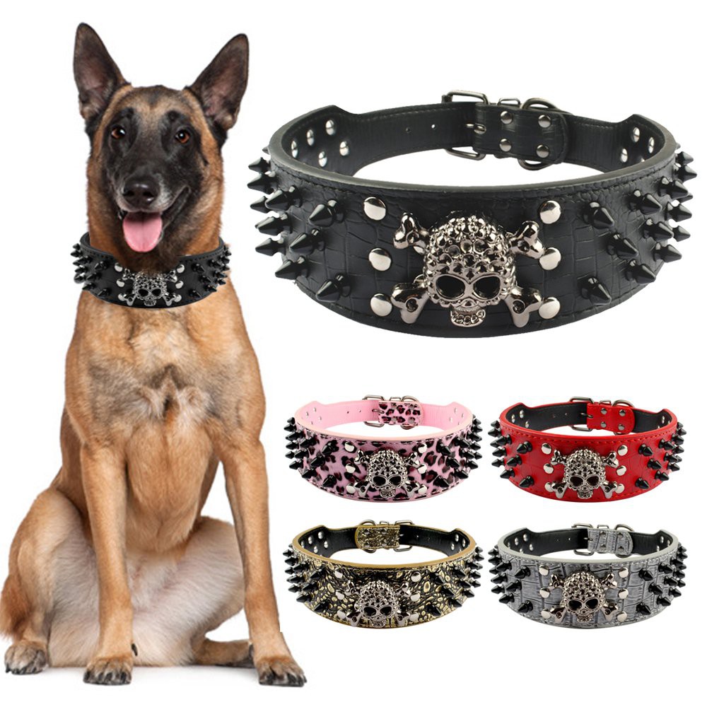 German shepherd clearance spiked collar