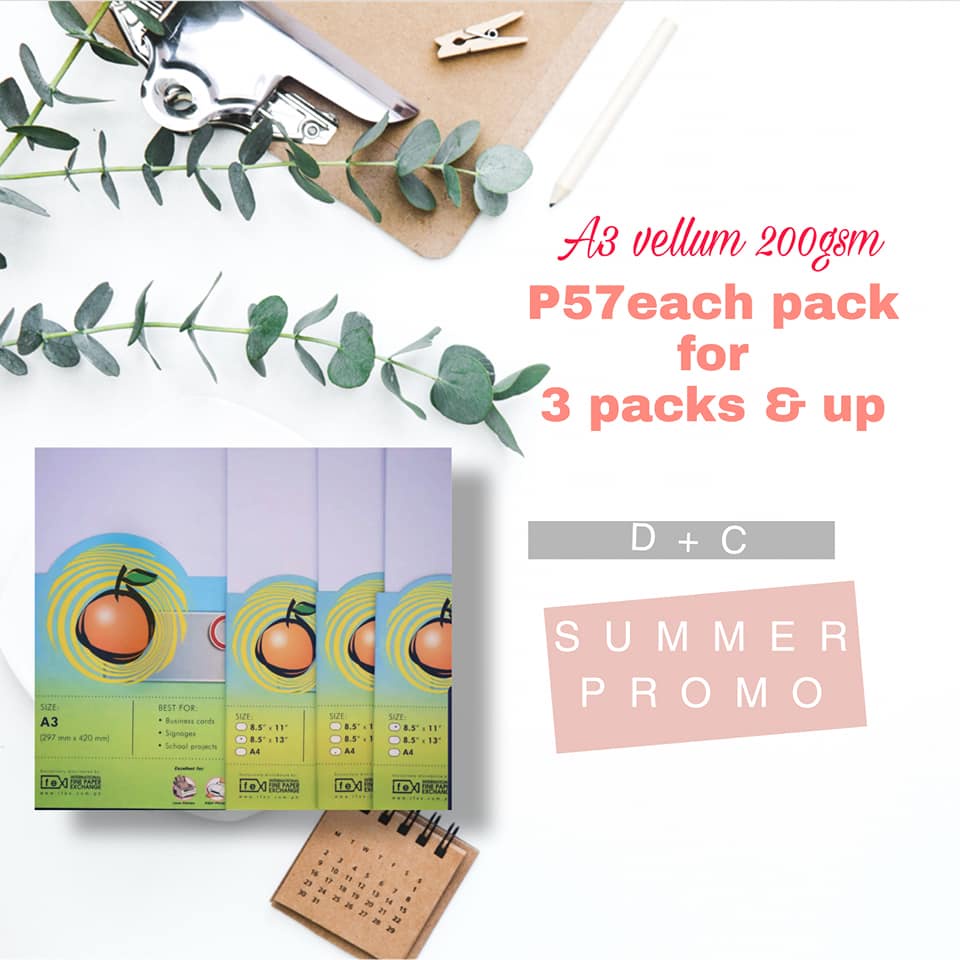 ORANGE VELLUM BOARD A3 SIZE Shopee Philippines