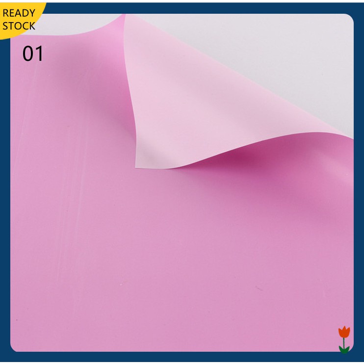 Double Color Flower Wrapping Paper Gifts DIY Waterproof Paper 58x58cm