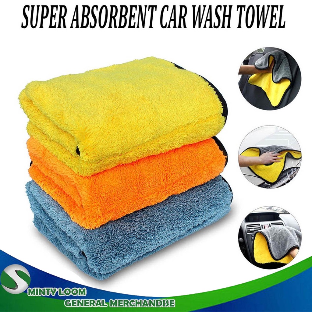 Super Absorbent Car Wash Towel Cleaning Drying Towel (Color May Vary