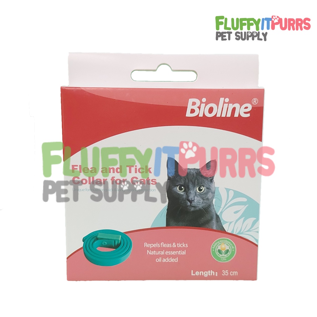 Organic flea outlet collar for cats