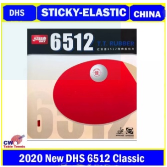 DHS 6512 Classic Sticky Elastic Tacky Table tennis Rubber Original ...