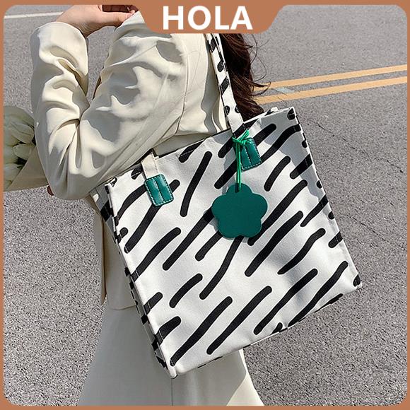 Hola Zebra Stripes Korean New Fashion Canvas Tote Bag Casual Lady ...