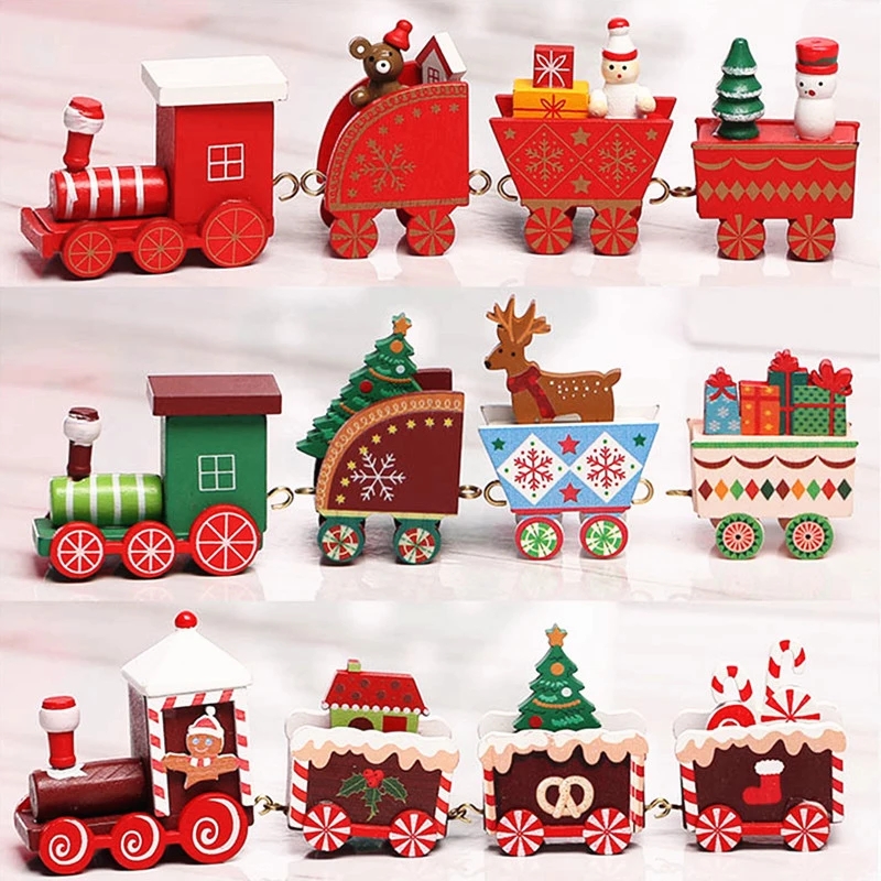 Wooden Christmas Train Ornament main image 0