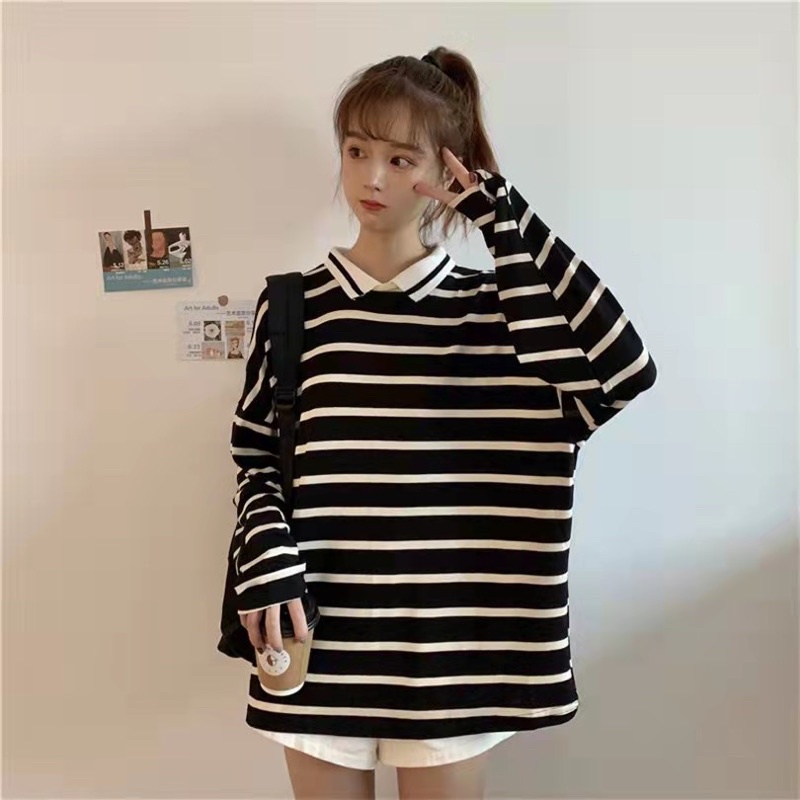 Fashion Korean style Cotton Long sleeve High quality | Shopee Philippines