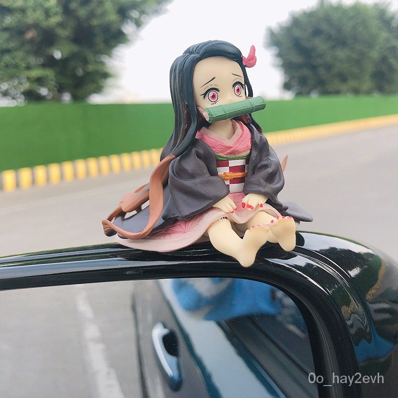 jdsCar Interior Decoration Cute Anime Doll Kamado Nezuko Decoration Car