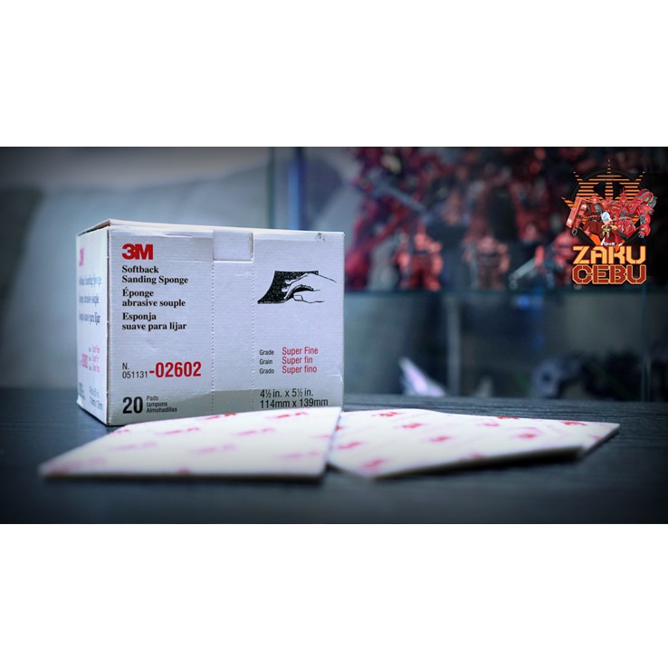 3M Softback Sanding Sponge (Superfine 600 Grit, Ultrafine 1000 Grit