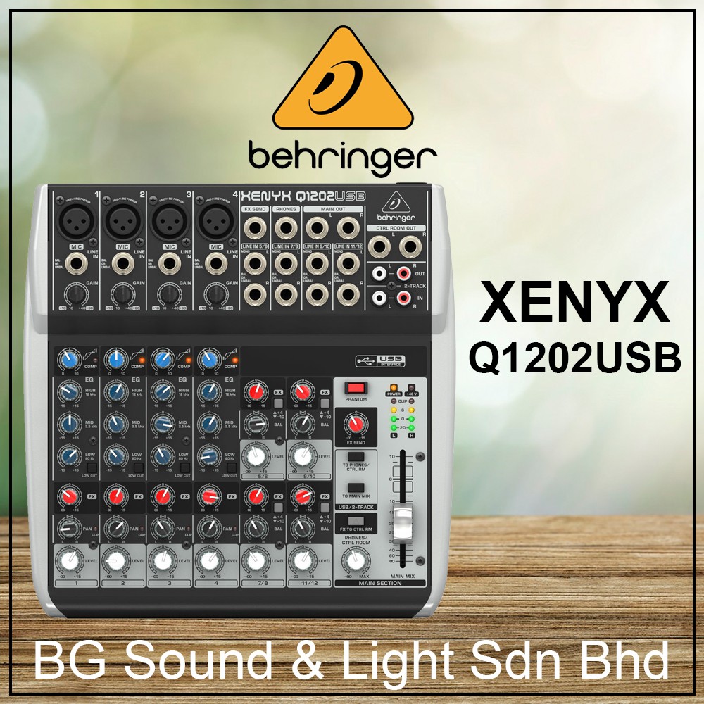 Behringer XENYX Q1202USB Mixer with USB (XENYXQ1202USB / XENYXQ1202USB