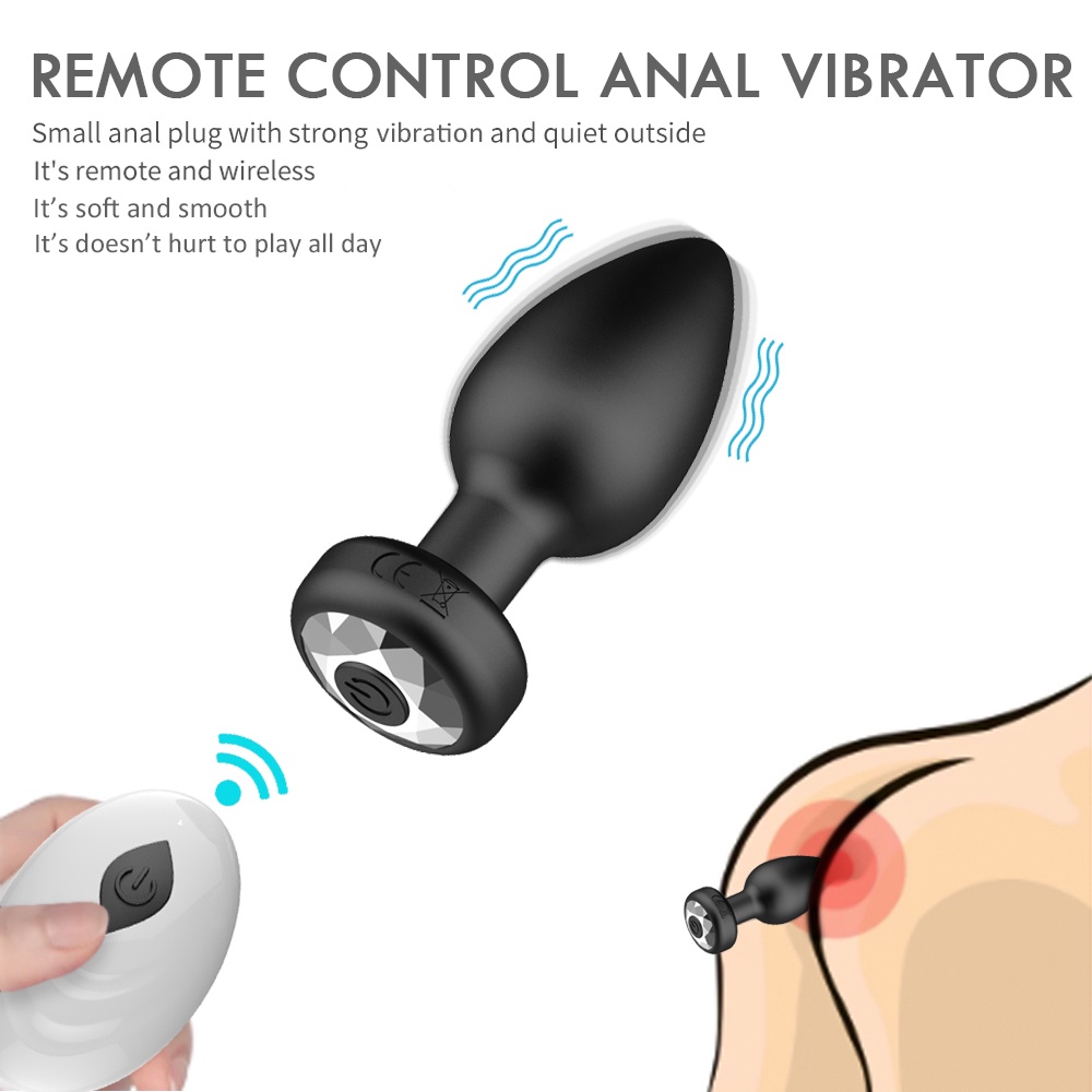 Anal Vibrator for Man Safe Silicone Anal Plug Dildo Vibrator Sex toys for Men  Women Prostate Massage | Shopee Philippines